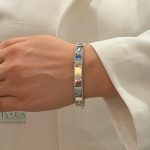 دستبند النگویی ونکلیف نقره ای - مدل