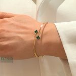 دستبند بنگل ونکلیف سبز - مدل