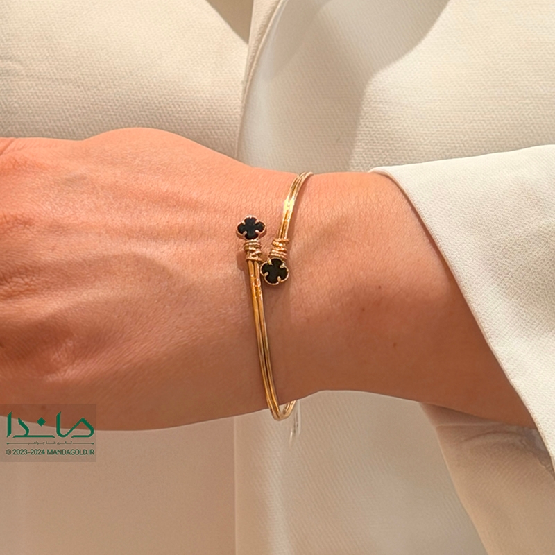 دستبند بنگل ونکلیف مشکی - مدل دستبند بنگل ونکلیف مشکی - مدل