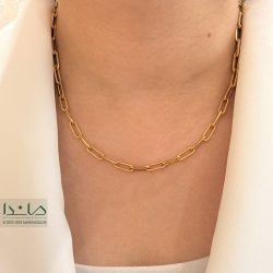 گردنبند هرمس پیچی براق - مدل