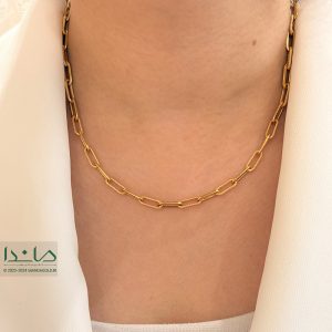 گردنبند هرمس پیچی براق - مدل