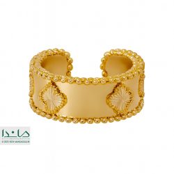 انگشتر ونکلیف تراش طلایی