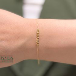 دستبند کارتیه تک پلاک