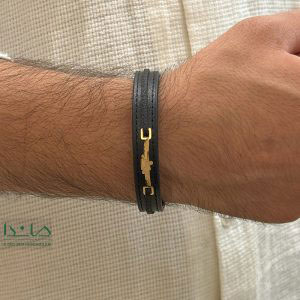 دستبند چرم فروهر کد 01