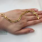 دستبند طلا هرمس ساده