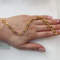 دستبند طلا هرمس حلقه دار