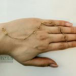دستبند طلا تک زنجیری