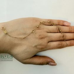 دستبند طلا تک زنجیری