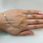 دستبند طلا رولو دورنگ