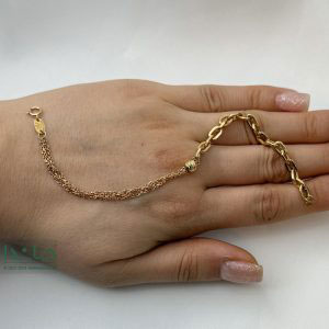 دستبند طلا رولو زنجیری