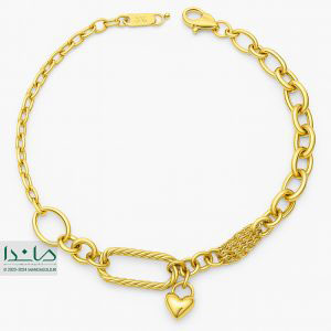 دستبند زنجیری قلب تیفانی کد 01 - ساخته شده توسط هوش مصنوعی