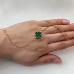 دستبند ونکلیف سبز مالاکیت