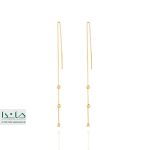 گوشواره البرنادو 3 گوی تک رنگ