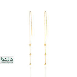 گوشواره البرنادو 3 گوی تک رنگ