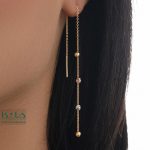 گوشواره البرنادو 4 گوی سه رنگ - مدل