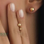 گوشواره میخی گوی سایز 1 - مدل