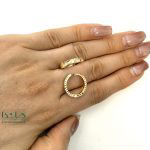 گوشواره کلیپسی امگا کرکره ای