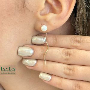 گوشواره پیچی مرواریدی