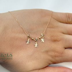 گردنبند تراش 4 گل - کد 01