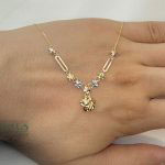 گردنبند تراش 4 گل - کد 02