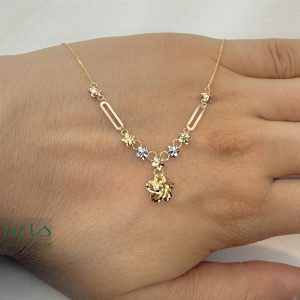 گردنبند تراش 4 گل - کد 02