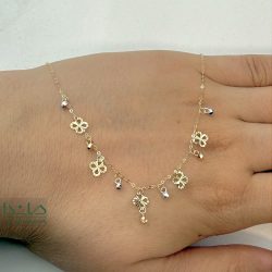 گردنبند تراش 4 گل - کد 04