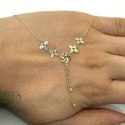 گردنبند تراش 4 گل - کد 05