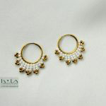 گوشواره طلا حلقه ای میوکی ساده