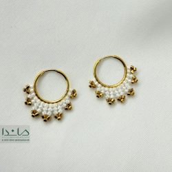 گوشواره طلا حلقه ای میوکی ساده