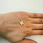 گردنبند طلا پروانه 3 بعدی