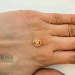 گردنبند طلا ورساچه 3 بعدی