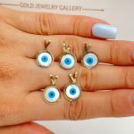 پلاک سواروسکی چشم نظر گرد