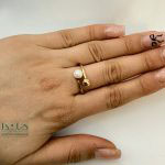 انگشتر بنگل گوی و مروارید