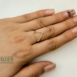 انگشتر طلا مثلث تو خالی