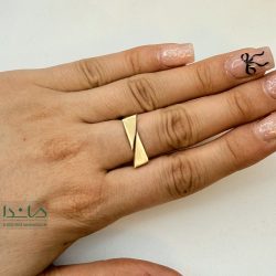 انگشتر طلا مثلثی