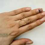 انگشتر طلا مستطیل