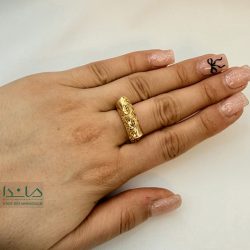 انگشتر طلا تراش لیا پایه دار