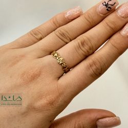 انگشتر طلا تراش دایره