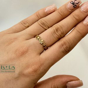 انگشتر طلا تراش دایره