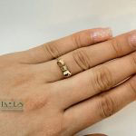 انگشتر طلا پاپیون ریز