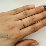 انگشتر طلا زیگزاگ