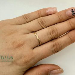انگشتر طلا زیگزاگ