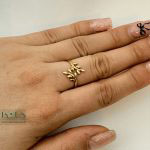 انگشتر طلا شاخه برگ