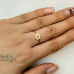 انگشتر طلا گل 6 پر