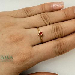 انگشتر قلب مینا