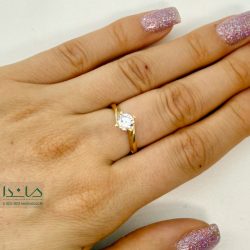 انگشتر تک نگین پیچی