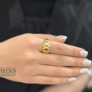 انگشتر طلا لوزی