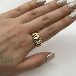 انگشتر طلا لوزی