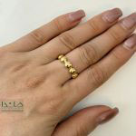 انگشتر مینیمال دایره تو پر