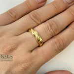 انگشتر طلا مینیمال پیچی